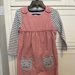 Baby Boden bunny overalls 2/3